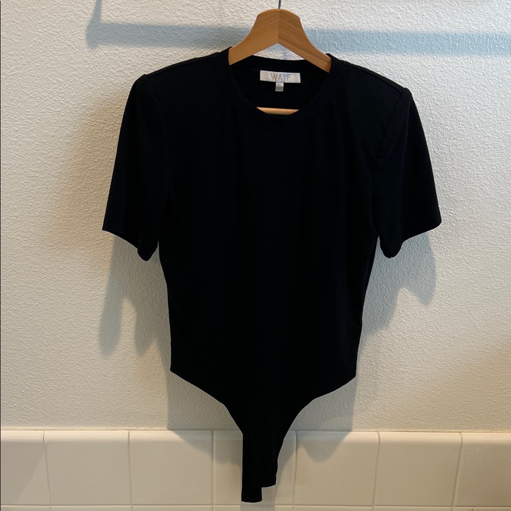 Black Short Sleeve Bodysuit